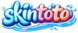 Logo skintoto berwarna ungu neon